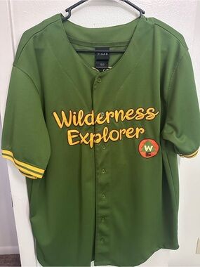 Pixar Wilderness Explorer Green Baseball Jersey